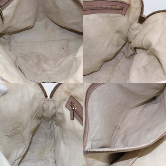 GUCCI GG Canvas Shoulder Bag Beige Gold - Picture 12 of 13